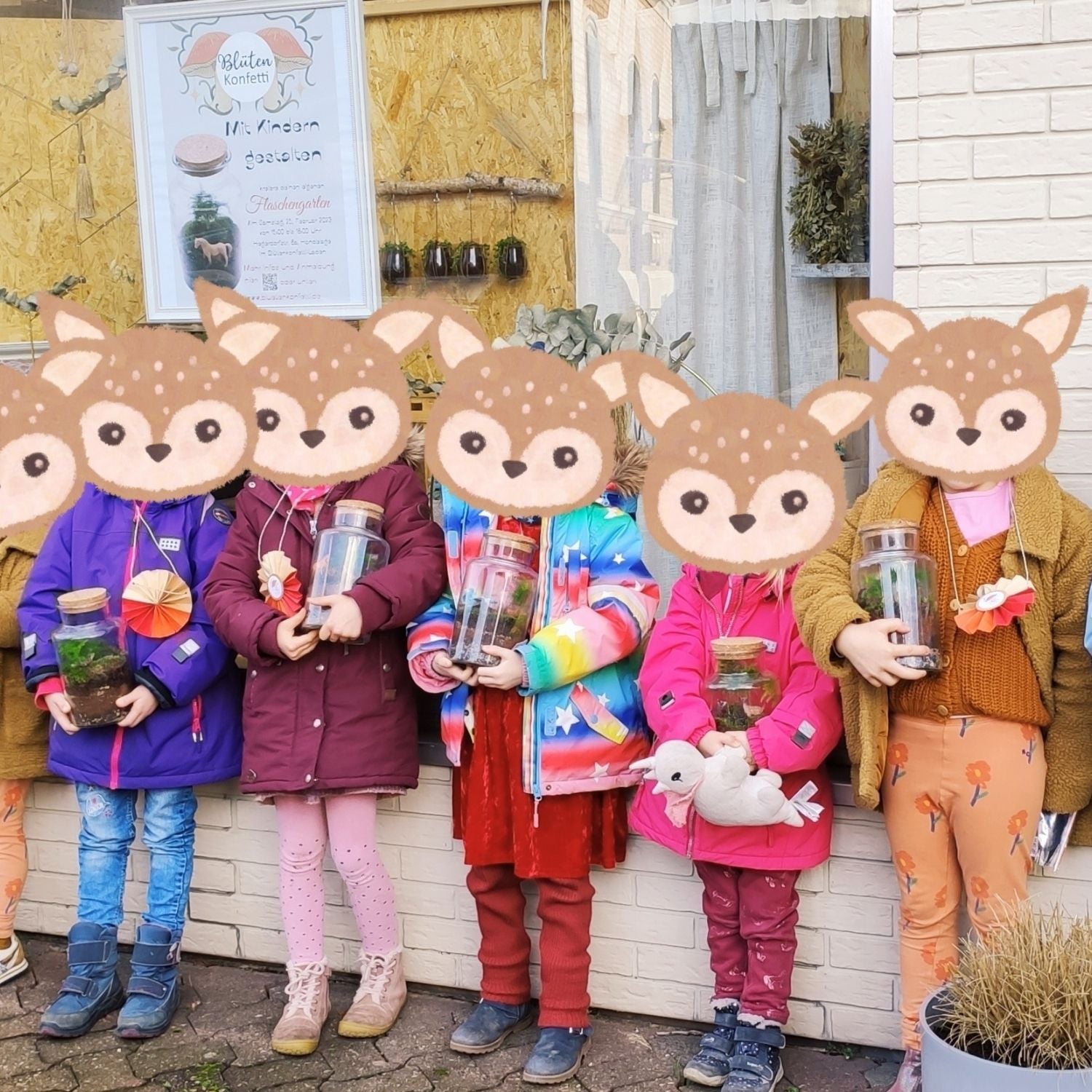 Zwischen Erde, Steinen und Pflanzen - wir gestalten einen Flaschengarten