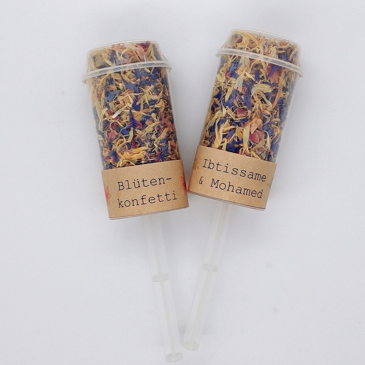 Konfetti Popper - Summer Days + Banderole aus Kraftpapier