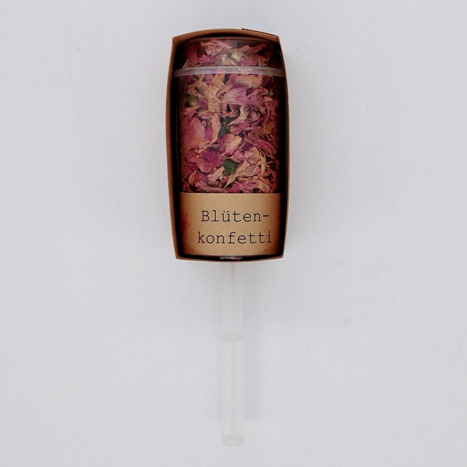 Konfetti-Popper pink Romance mit Versandbanderole