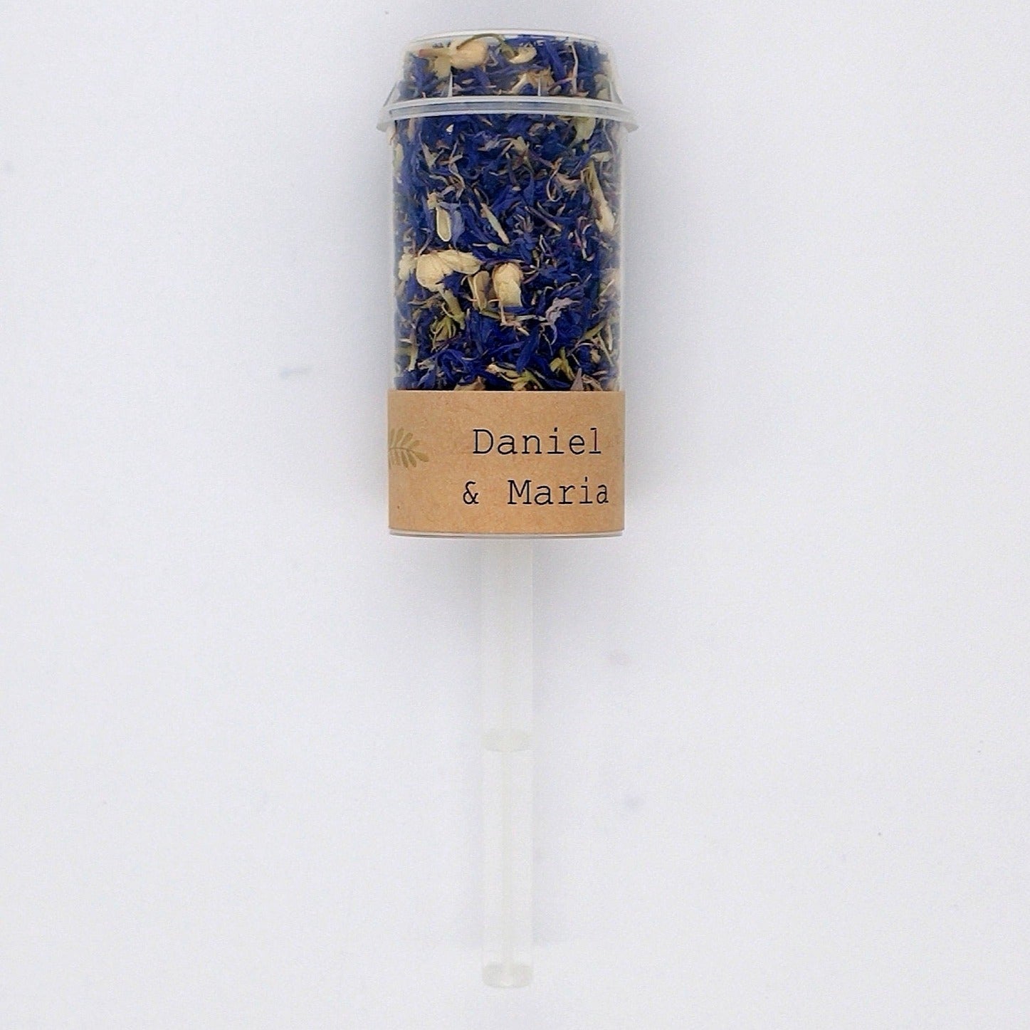 Konfetti-Popper-Blue Ivory-Eukalyptuszweig