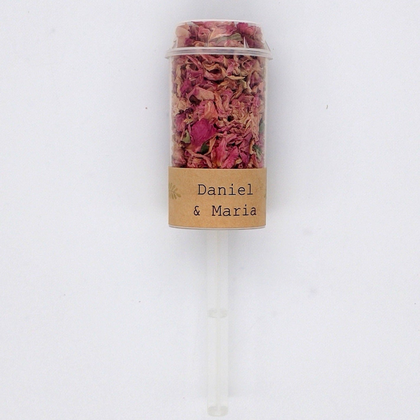 Konfetti-Popper-Pink Romance-Eukalyptuszweig