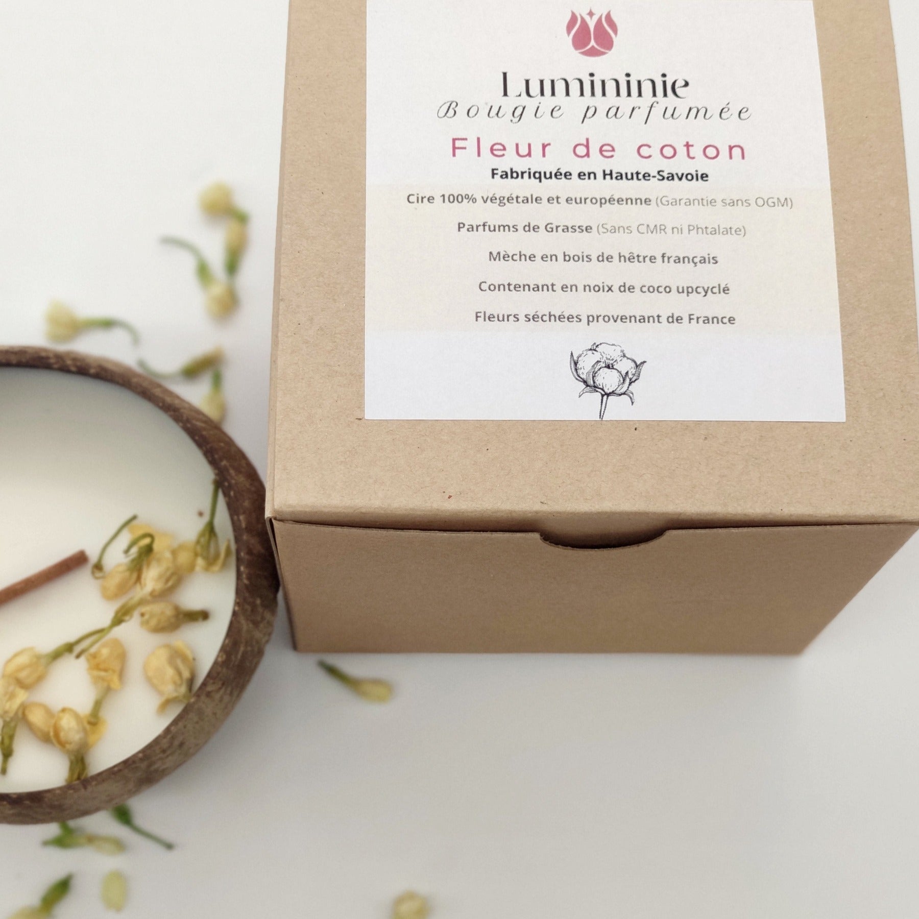 Duftkerze von Lumininie mit Ivory Jasmin