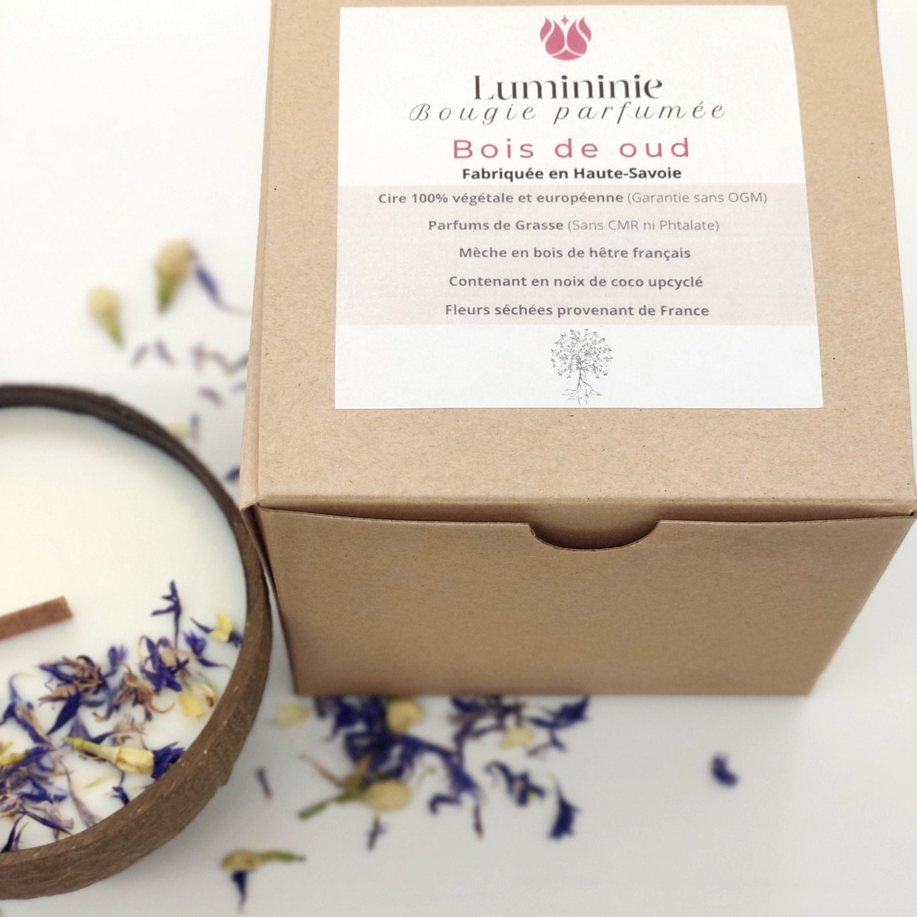 Duftkerze von Lumininie mit Blue Ivory