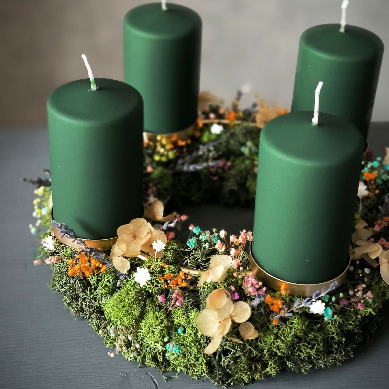 Adventskranz Fairytale Moss Detailansicht 2