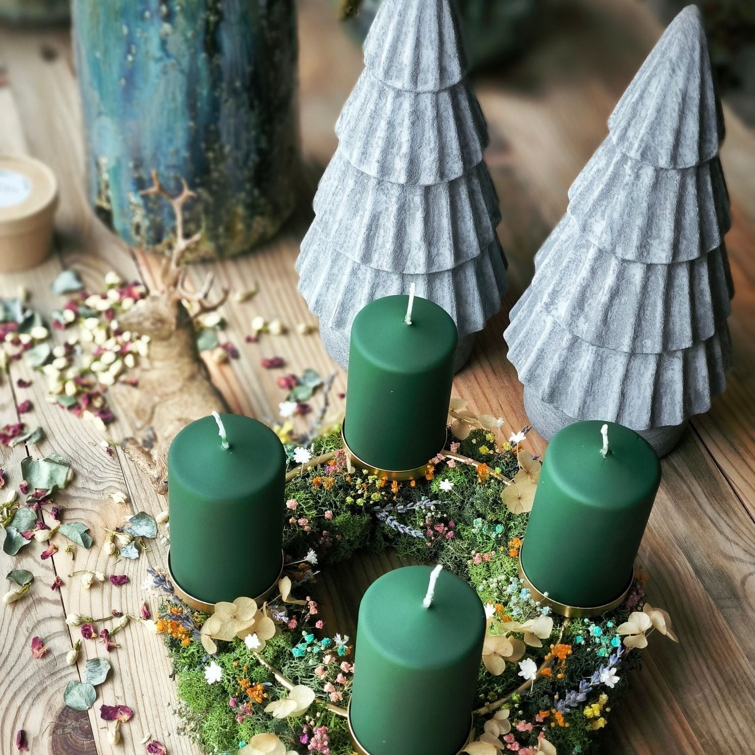 Aventskranz Fairytale Moss ifestylebild