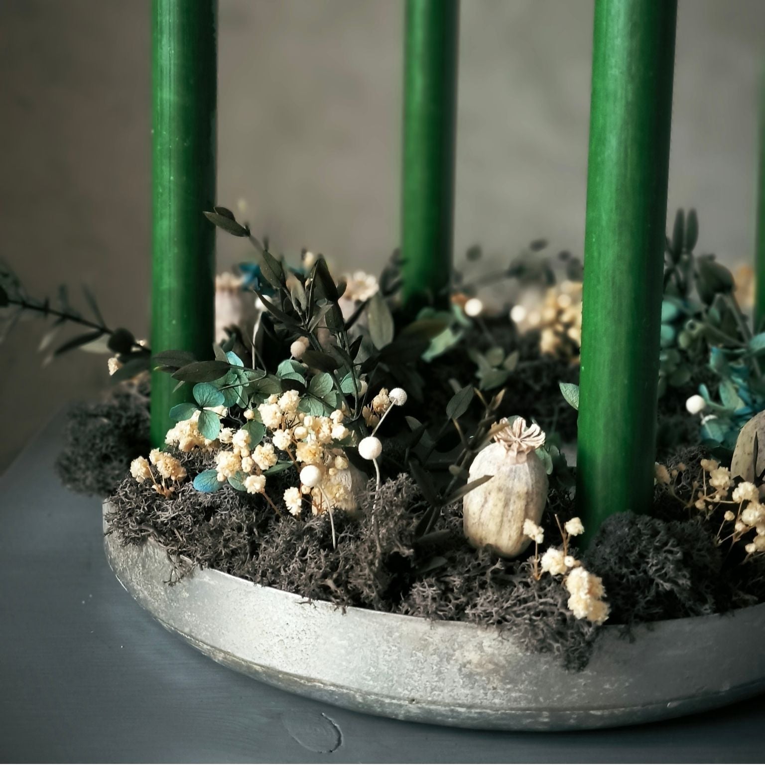 Adventskranzschale Nordic Grace Detailansicht