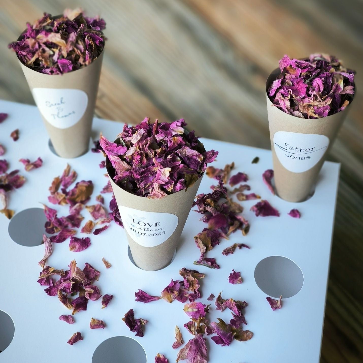 Blütenkonfetti Pink Romance in Cones