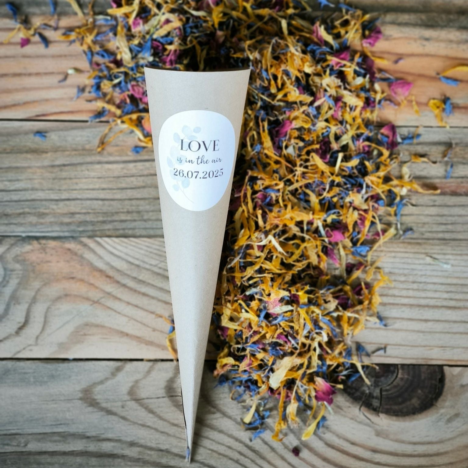 Blütenkonfetti Summer Days in Cones mit Layout 2