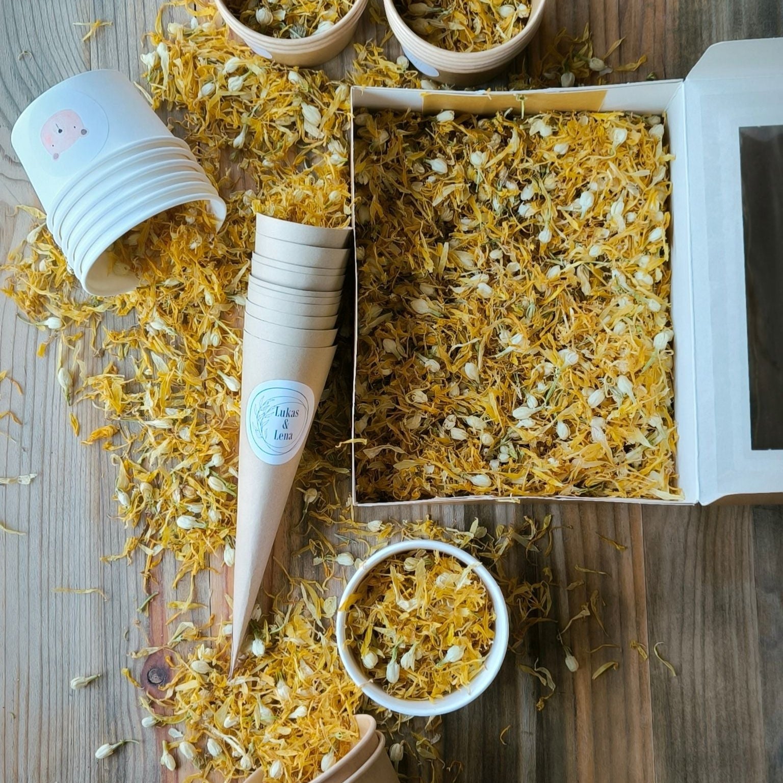 Blütenkonfetti Yellow Ivory Produktübersicht