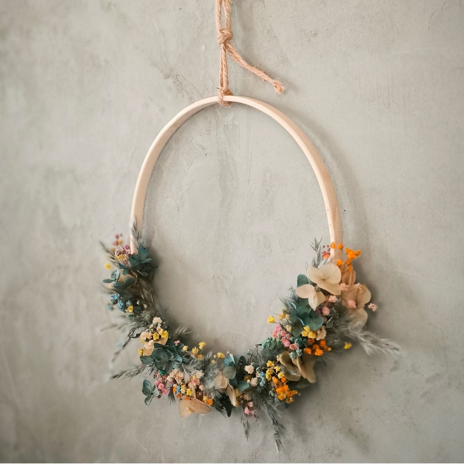 Blumenring rustic charm Seitenansicht