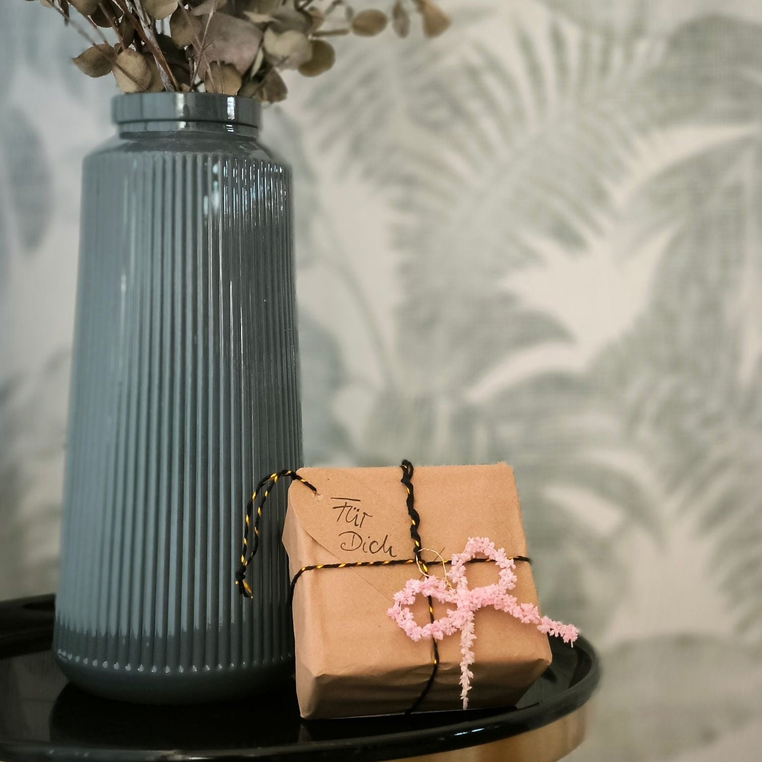 Blush Ribbon Charm als Geschenkanhänger