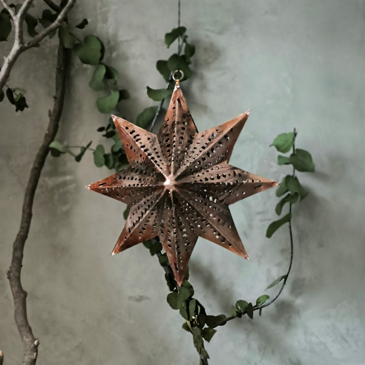 Copper Rays Metallstern Kupfer