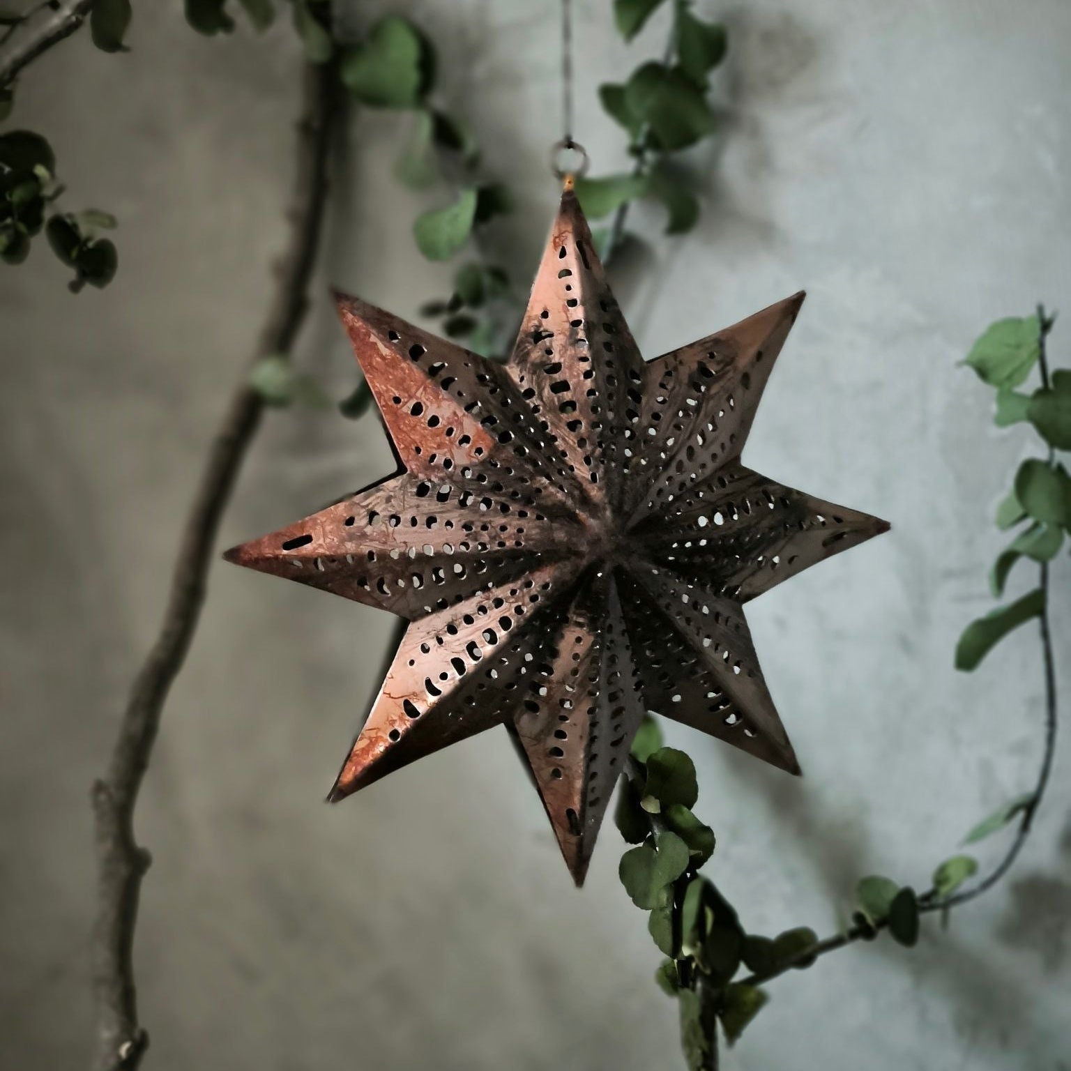 Copper Rays Metallstern Kupfer Details