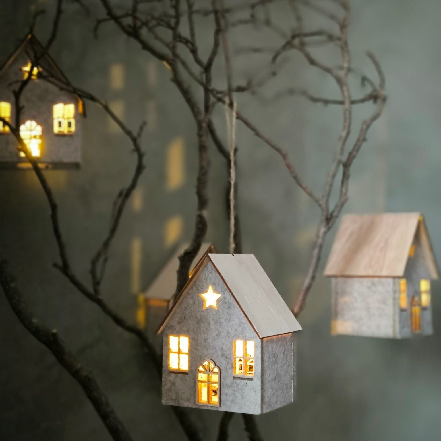 LED-Filzhäuschen Nordic Cottage