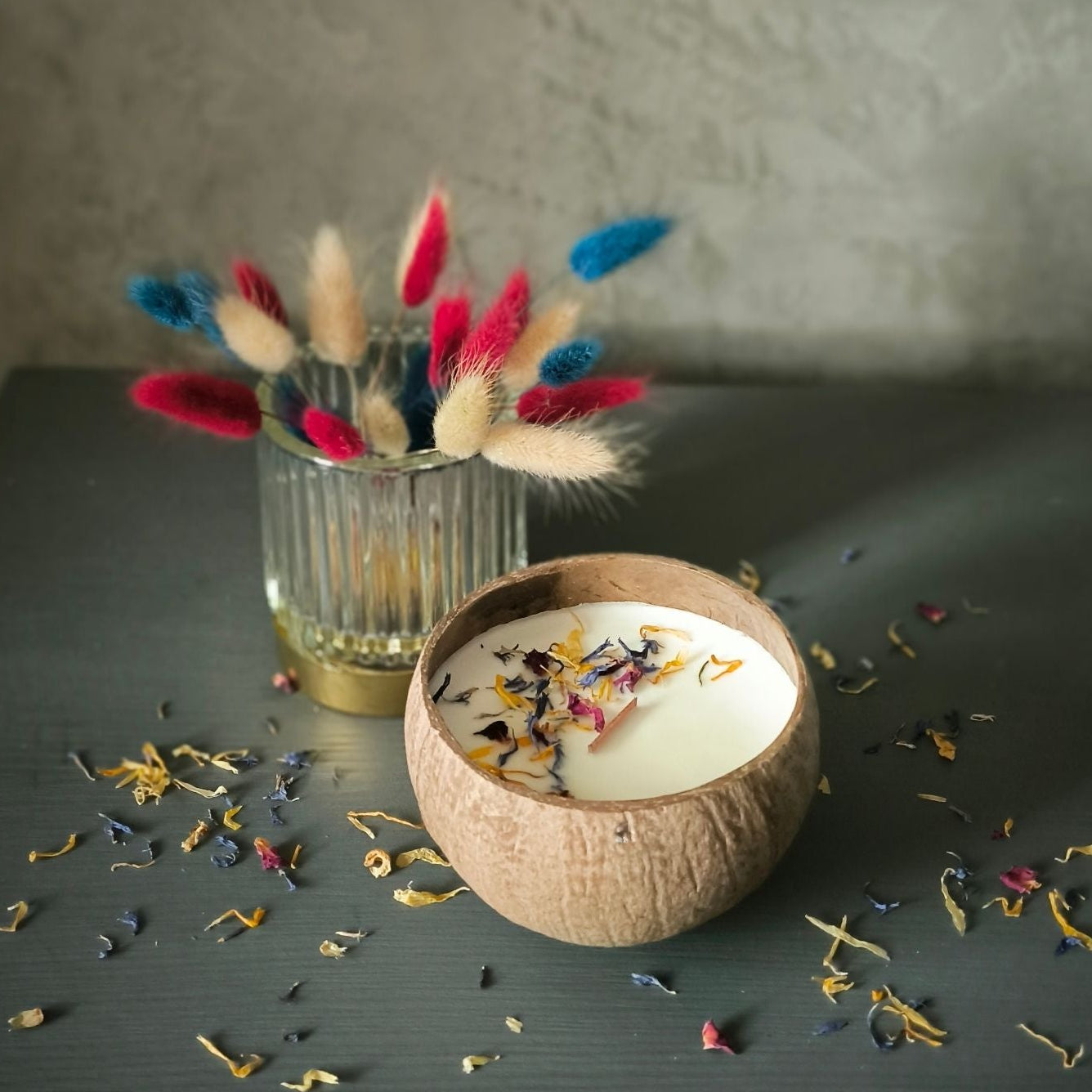 Lumininie Kerze Monie de Tahiti Nahaufnahme