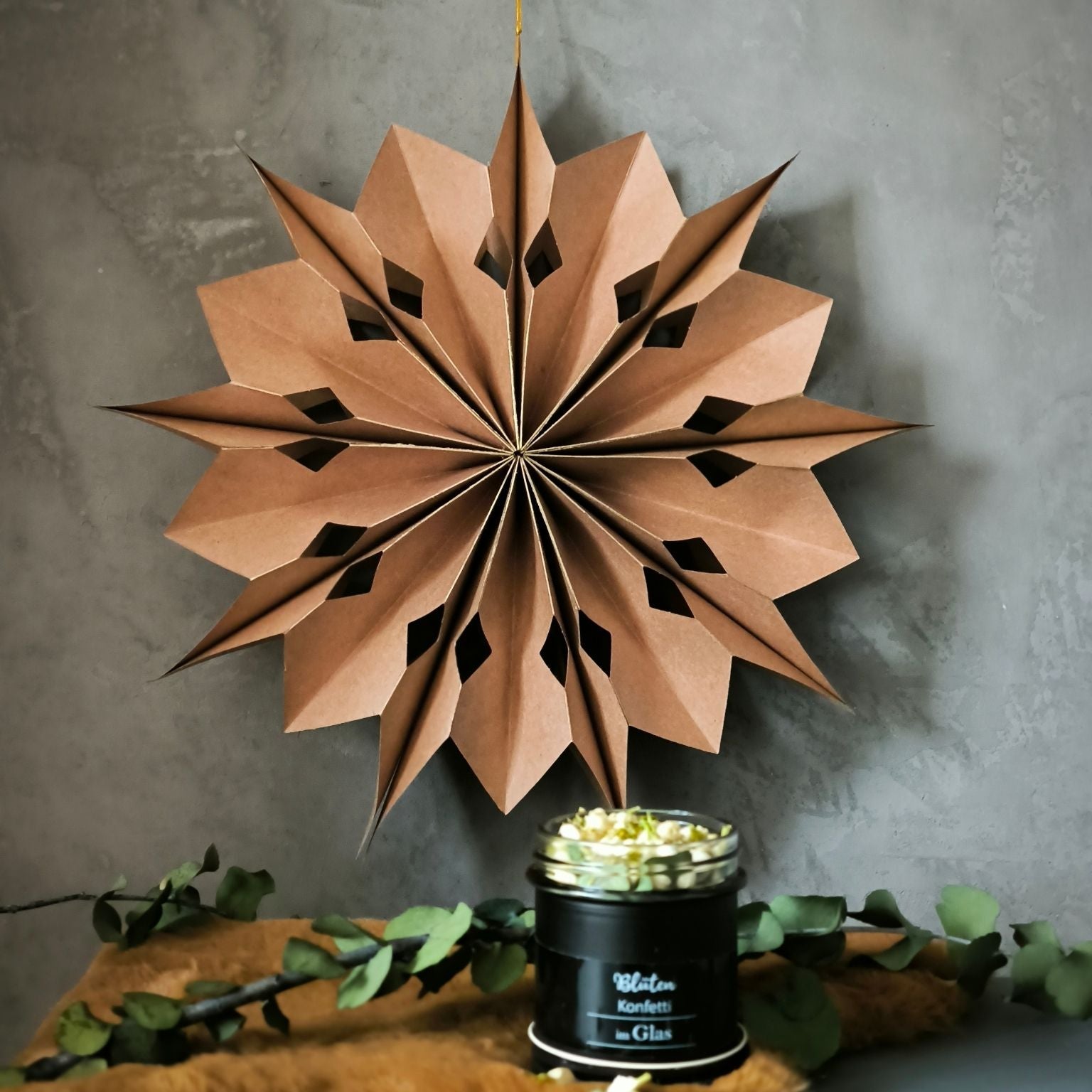 Papierstern Rustic Star