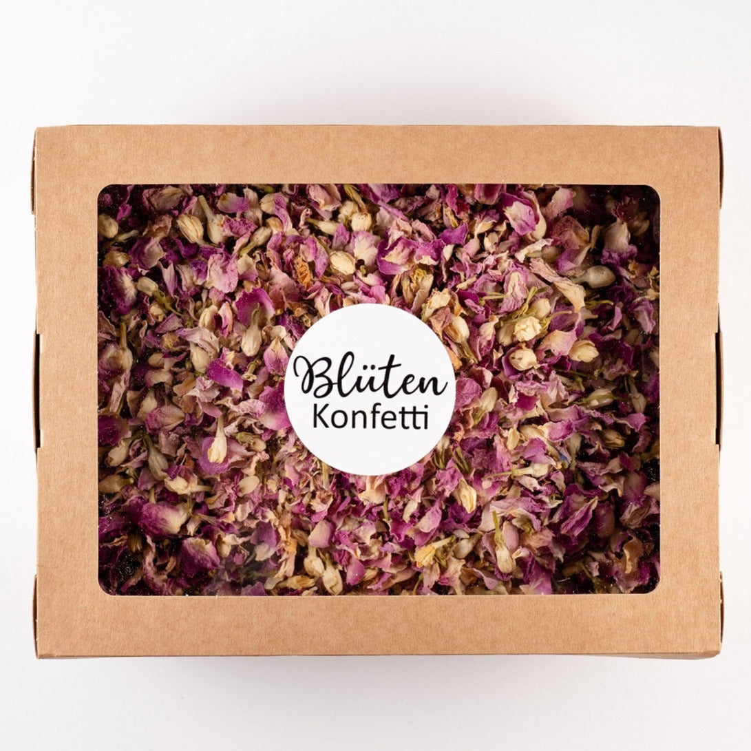 Blütenkonfetti Pink Ivory in der Box