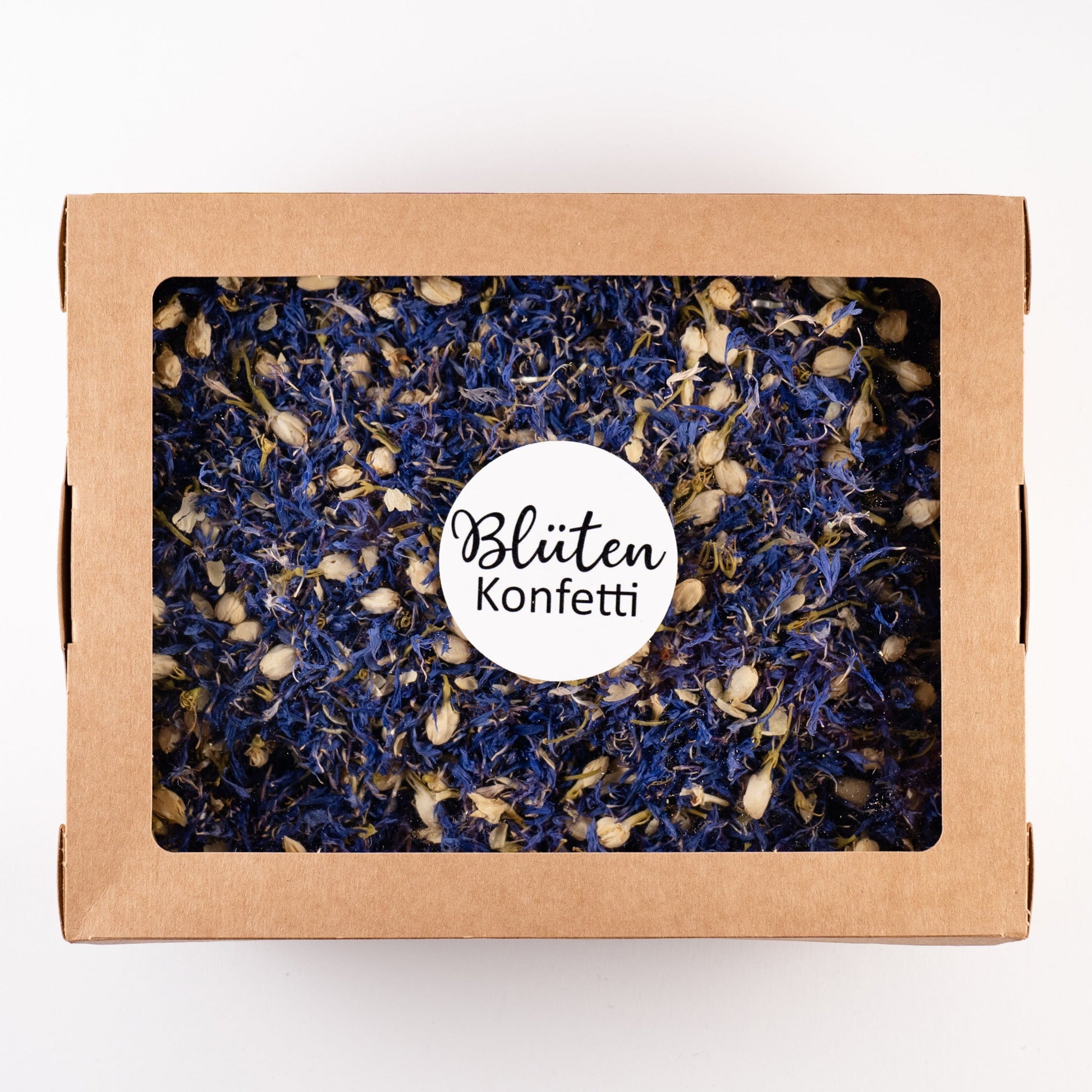 Blütenkonfetti Blue Ivory in der Box