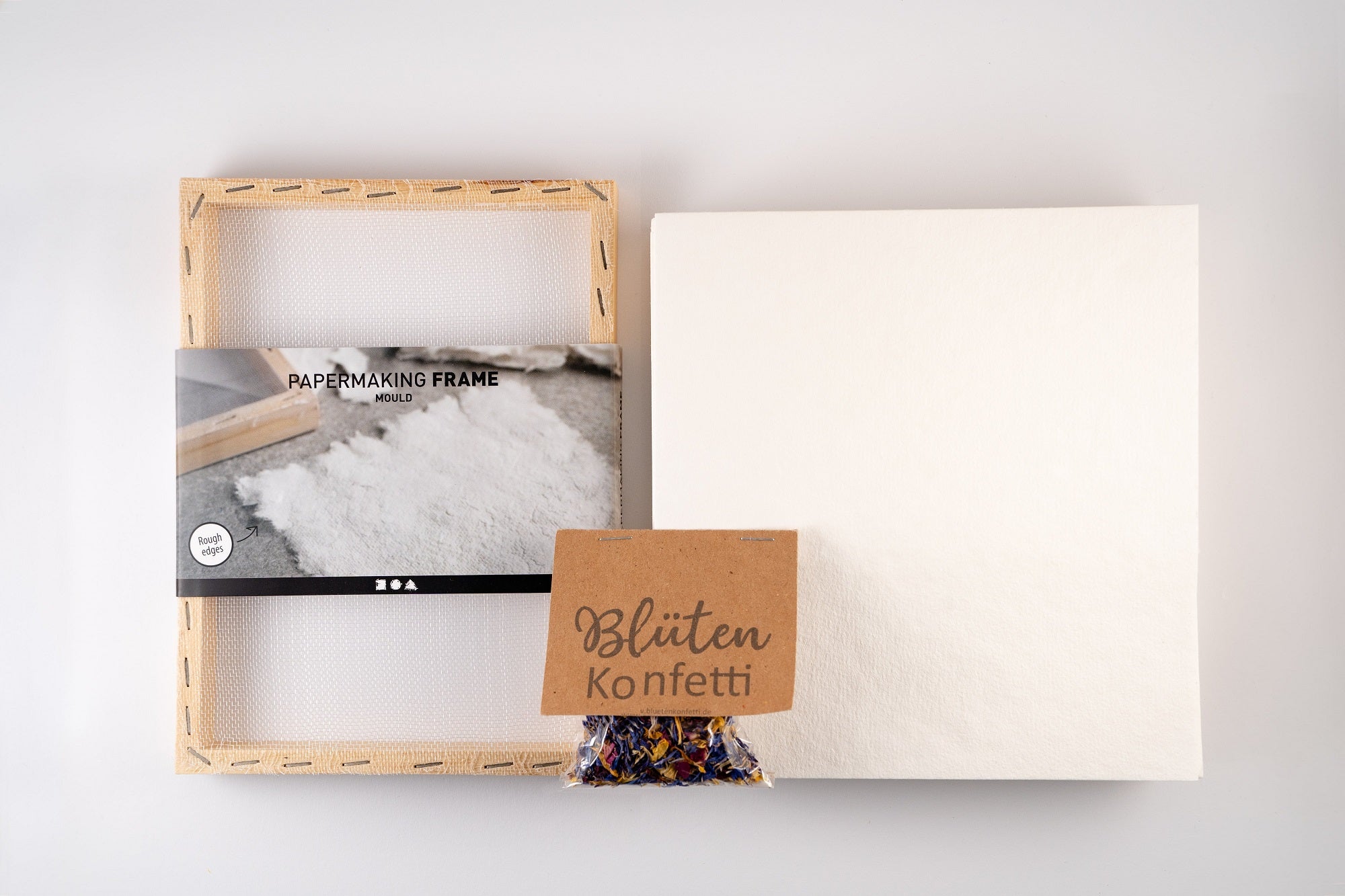 Blütenkonfetti DIY Kit ohne transpaprenten Papier und Permanentmarker