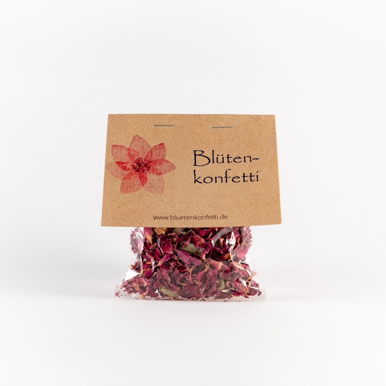5 Päckchen Blütenkonfetti "Red Romance" in Päckchen mit verschiedenen Layouts