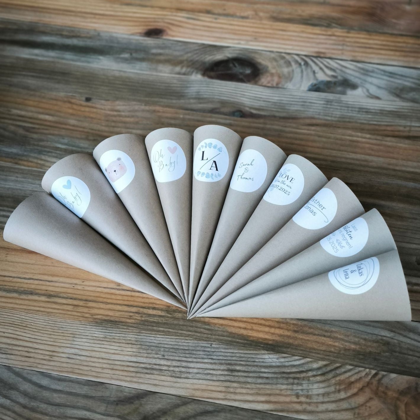 Cones Zubehör zum Blütenkonfetti Übersicht