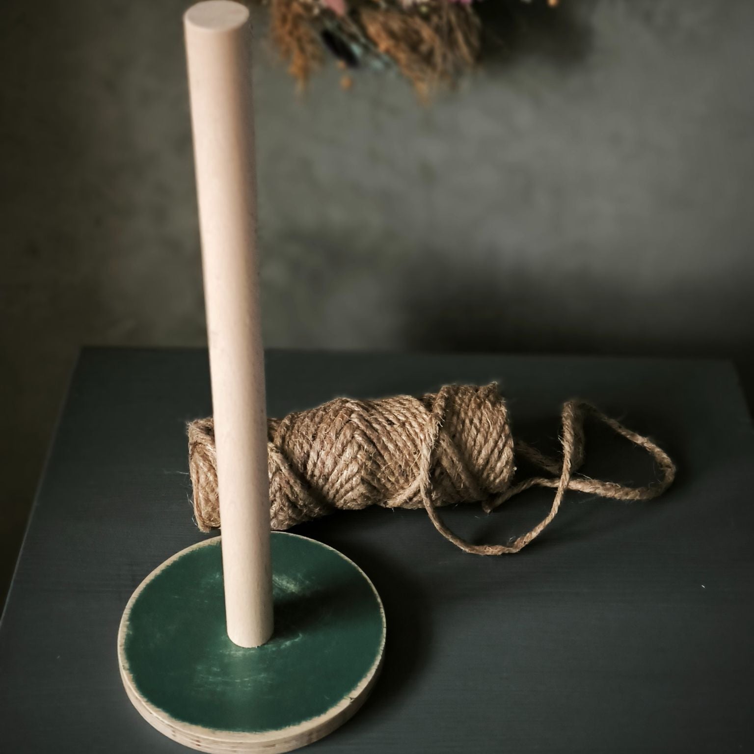 Deep Tide Küchenrollenhalter Petrol Used Look Holz ohne Küchenrolle