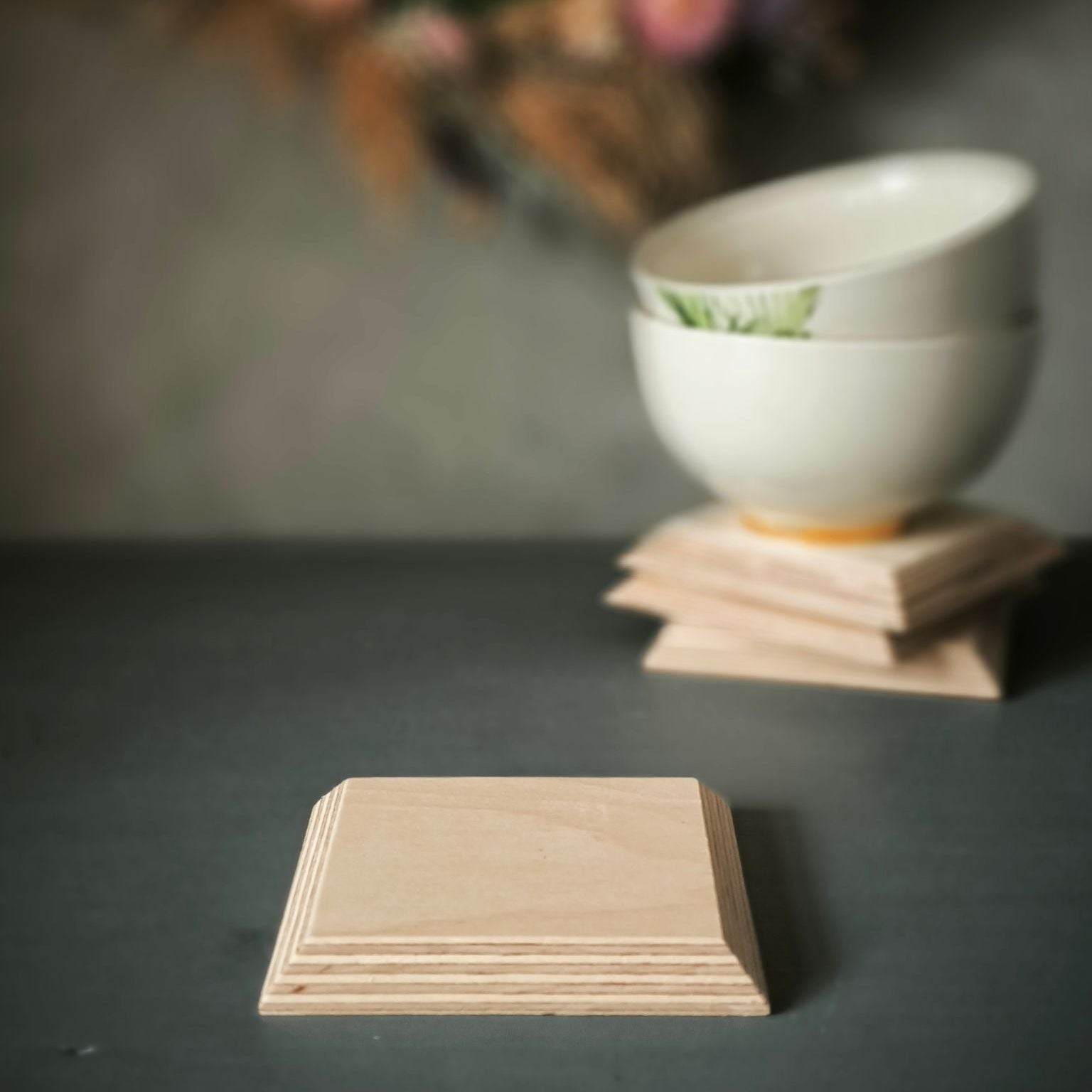 Edgewood Holzuntersetzer aus Multiplex einzeln