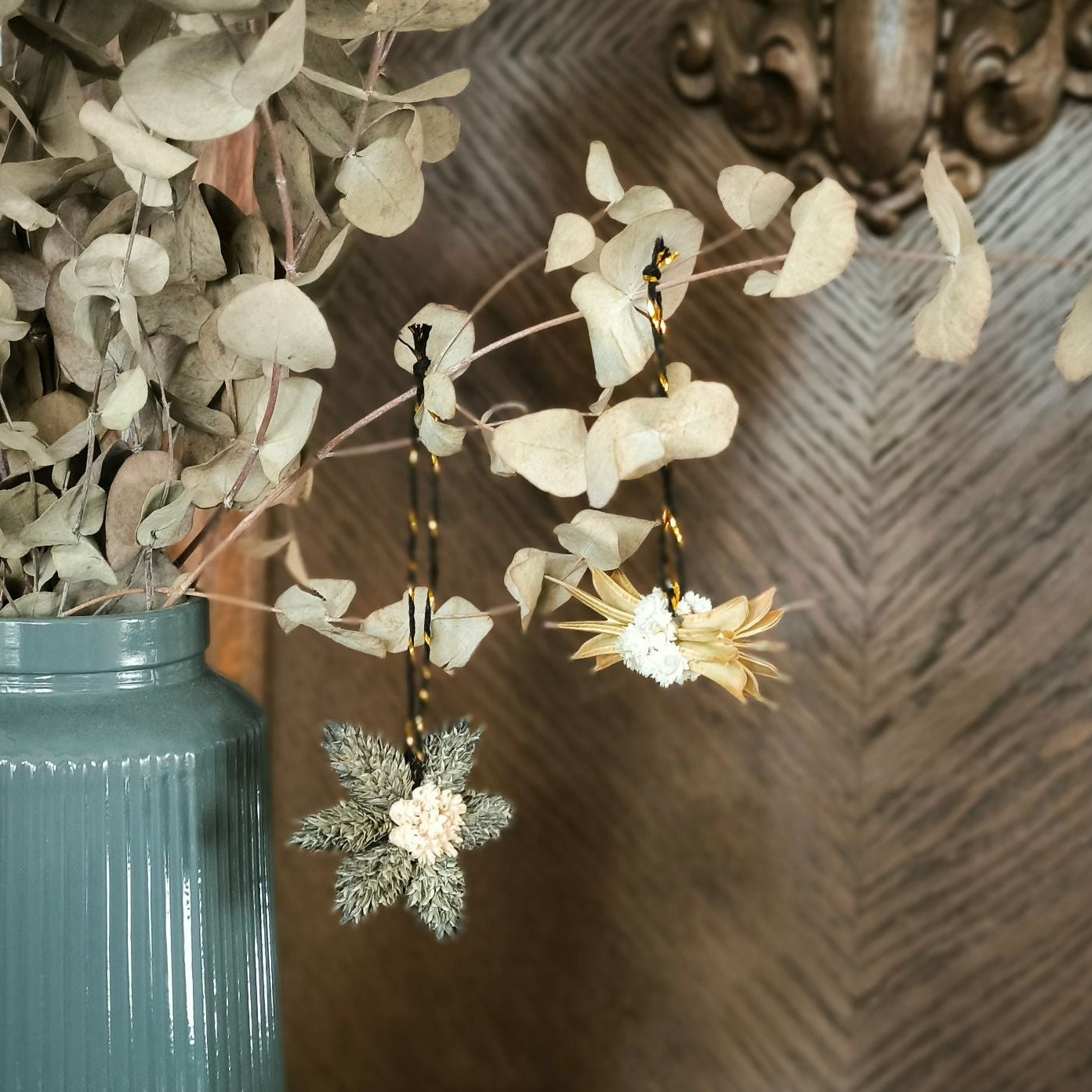 Midnight Bloom Charm und Green Bloom Charm Anhänger