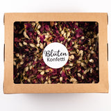 Blütenkonfetti Red Ivory in der Box