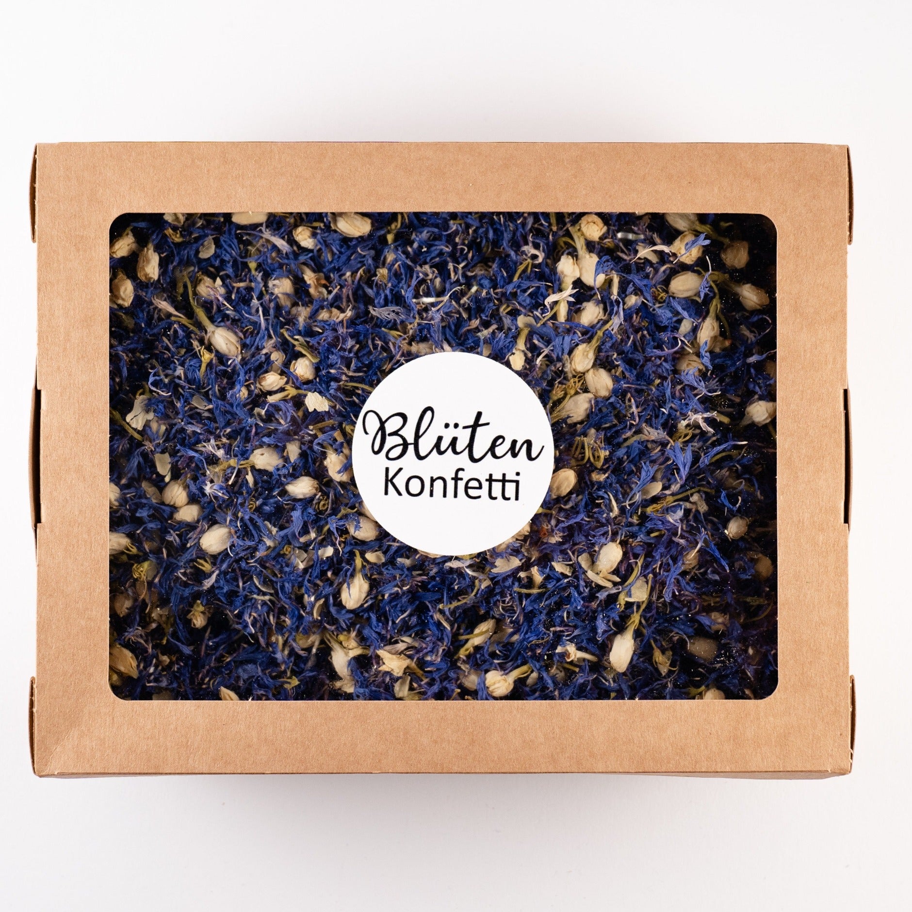 Blütenkonfetti Blue Ivory in der Box