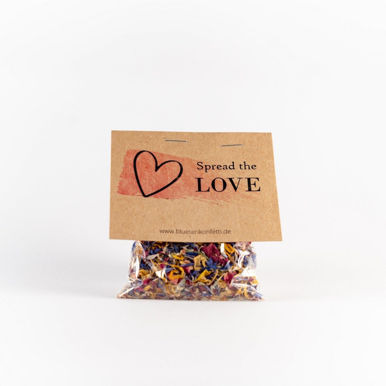 Blütenkonfetti Summer Days in Päckchen mit Aufdruck Spread the Love