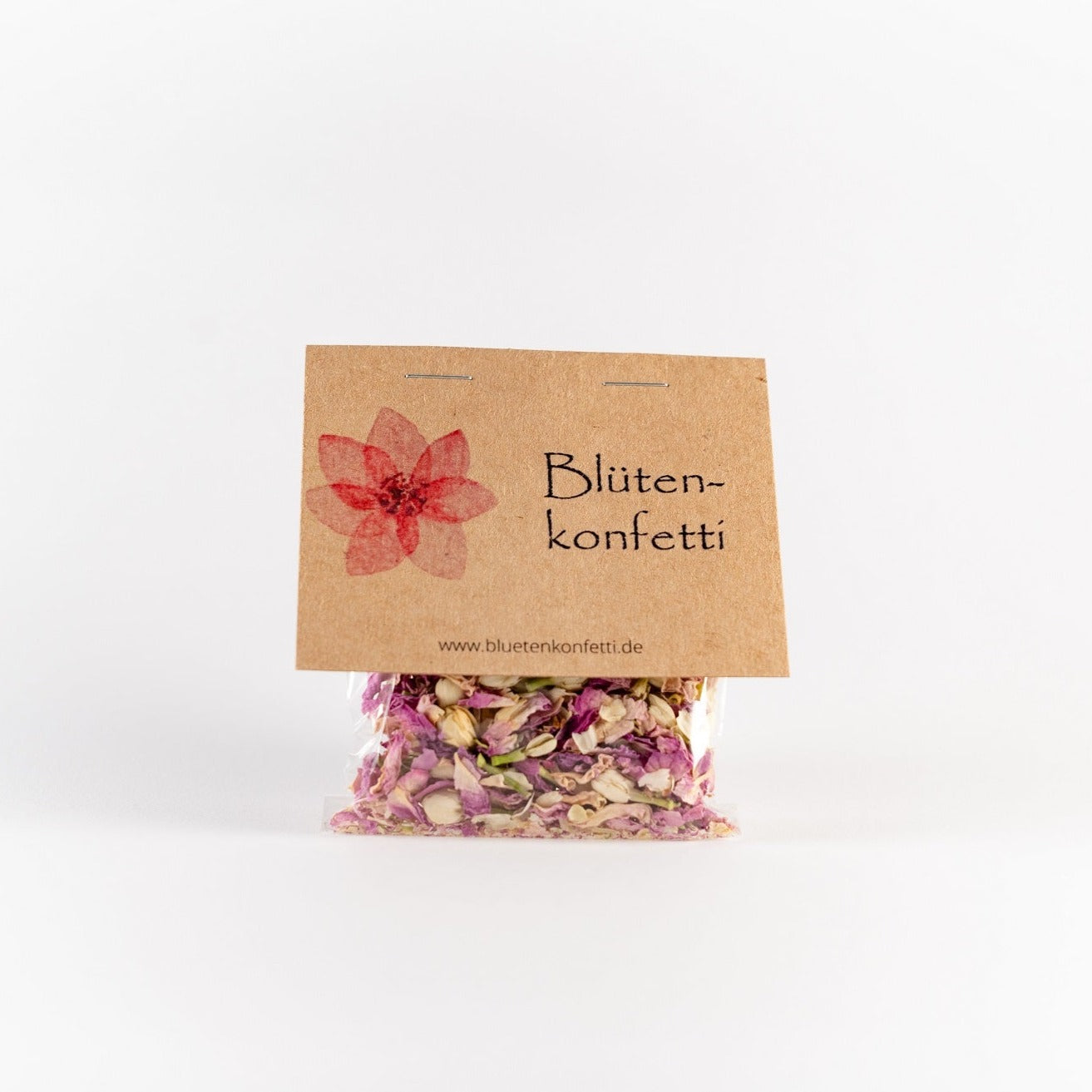 5 Päckchen Blütenkonfetti "Pink Ivory" in Päckchen mit verschiedenen Layouts